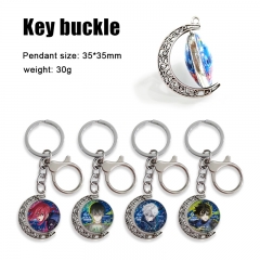 12 Styles Blue Lock Cartoon Double-Sided Rotation Alloy Anime Keychain