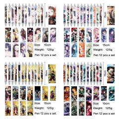 鬼灭之刃 动漫明星周边印花圆珠笔中性笔