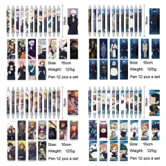 咒术 动漫明星周边印花圆珠笔中性笔