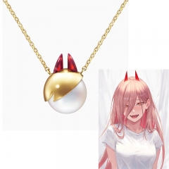 Chainsaw Man Power Cartoon Anime Alloy Necklace