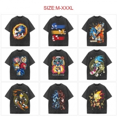 9 Styles Sonic the Hedgehog Cartoon Cotton Anime T shirt