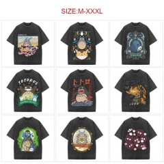 龙猫-10款 250克纯棉直喷印花一体工艺T恤 图案透气（S-3XL)