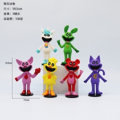 跨境新品6款恐怖微笑小动物手办公仔游戏周边玩偶摆件模型玩具摆