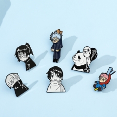6 Styles Jujutsu Kaisen Cartoon Anime Alloy Pin Brooch