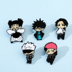 5 Styles Jujutsu Kaisen Cartoon Anime Alloy Pin Brooch