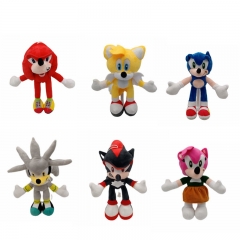 6 Styles Sonic the Hedgehog Anime Plush Toy Doll
