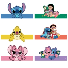 6PCS/SET Lilo & Stitch Cartoon Anime Paper Hair Band