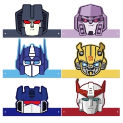 6PCS/SET Transformers Cartoon Anime Paper Hat