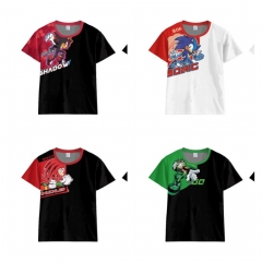 12 Styles Sonic the Hedgehog Cartoon Anime T Shirt