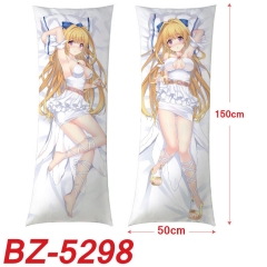 50x150CM (Two Side) Cautious Hero: The Hero is Overpowered but Overly Cautious Sexy Girl Pattern Cartoon Character Bolster Body Anime Pillow