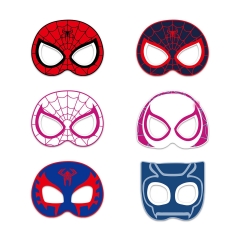 6PCS/SET Spider Man Cartoon Anime Paper Mask