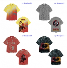5 Styles Deadpool & Wolverine Cartoon Pattern Anime T Shirt