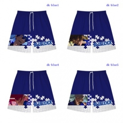 5 Styles BLUE LOCK Cosplay Color Printing Anime Pants Shorts