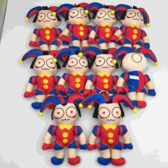 10PCS/SET 18CM The Amazing Digital Circus Cartoon Anime Plush Toy Keychain