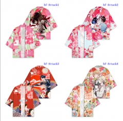 5 Styles Attack on Titan/Shingeki No Kyojin Anime Kimono Haori Cloak