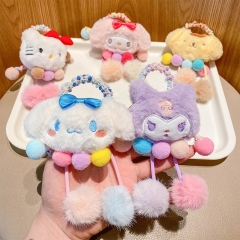 5 Styles Sanrio My Melody Kuromi Cinnamoroll Cartoon Anime Hair Ring Head Rope
