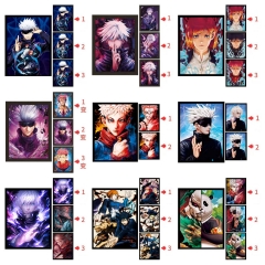 画芯+框 咒术回战3d动漫立体海报光栅渐变画3D系列动漫海报光栅画裸眼3d画