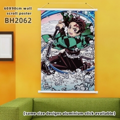 (60X90) 鬼灭 动漫白色塑料杆挂画