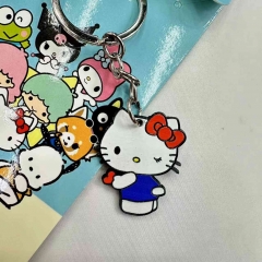 Hello Kitty Cartoon Anime Alloy Keychain
