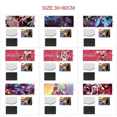 15 Styles 80x30x0.3cm Hazbin Hotel Cartoon Anime Mouse Pad