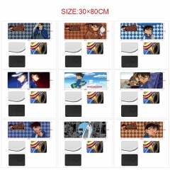 10 Styles 80x30x0.3cm Detective Conan Cartoon Anime Mouse Pad