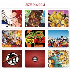 9 Styles 24x20CM Dragon Ball Z Cartoon Anime Mouse Pad