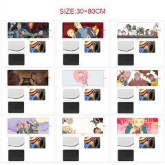 9 Styles 80x30x0.3cm Delicious in Dungeon/Dungeon Meshi Cartoon Anime Mouse Pad