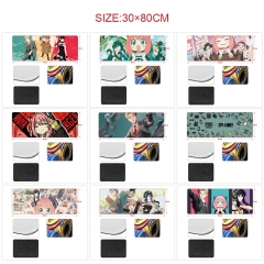 11 Styles 80x30x0.3cm SPY×FAMILY Cartoon Anime Mouse Pad