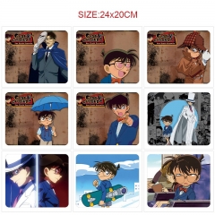 10 Styles 24x20CM Detective Conan Cartoon Anime Mouse Pad