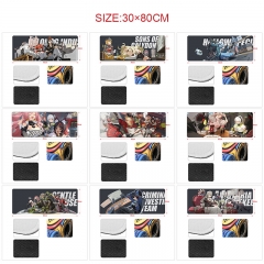 17 Styles 80x30x0.3cm Zenless Zone Zero Cartoon Anime Mouse Pad