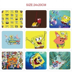 9 Styles 24x20CM SpongeBob SquarePants Cartoon Anime Mouse Pad