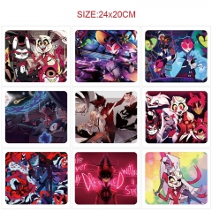 9 Styles 24x20CM Hazbin Hotel Cartoon Anime Mouse Pad