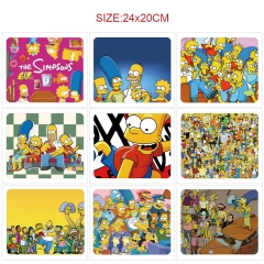 9 Styles 24x20CM The Simpsons Cartoon Anime Mouse Pad