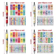 头脑特工队-4款 动漫圆珠笔笔12只一套
