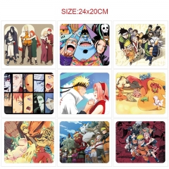 9 Styles 24x20CM Naruto Cartoon Anime Mouse Pad
