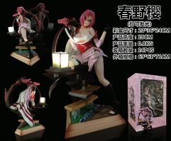 ( With Light) 28cm GK Naruto Haruno Sakura Cartoon PVC Anime Figure Toy