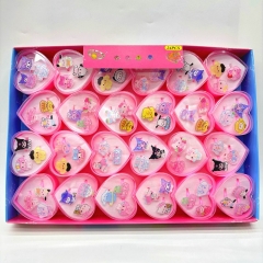 24 pcs/set Sanrio Kuromi Hello Kitty My Melody Cartoon Anime Acrylic Ring