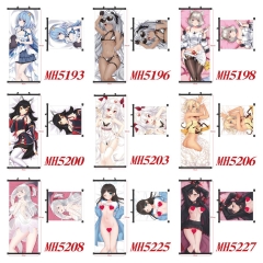 40 Styles 40*102cm Sexy Girls Wall Scroll Cartoon Anime WallScrolls