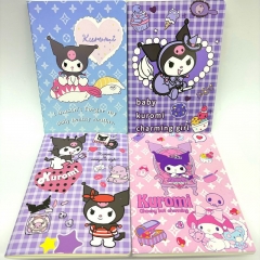 2 Styles 10pcs/set Sanrio Kuromi Cartoon Anime Notebook Stationery