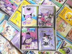 7 Styles 24pcs/set Genshin Impact Sanrio Kuromi Cartoon Anime Notebook Stationery