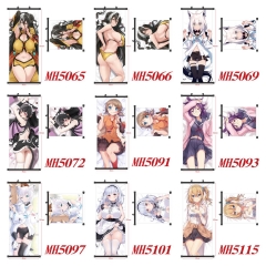 40 Styles 40*102cm Sexy Girls Wall Scroll Cartoon Anime WallScrolls