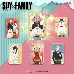 6pcs/set Taniayi SPY×FAMILY Cartoon Surprise Blind Box Pin Anime Tinplate Brooch