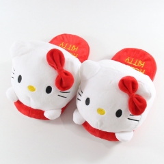 28cm Hello Kitty Cartoon Anime Plush Slipper