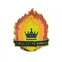 I will not be afraid Cartoon Pin Anime Alloy Brooch