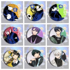 18 Styles Blue Lock Cartoon Anime Tinplate Badge Pin Brooch