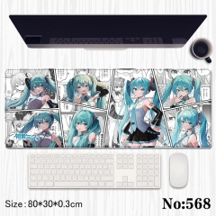 80*30*0.3cm Hatsune Miku Cartoon Anime Mouse Pad
