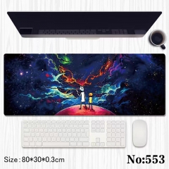 80*30*0.3cm Rick and Morty Cartoon Anime Mouse Pad