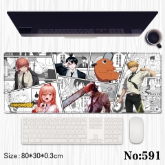 80*30*0.3cm Chainsaw Man Cartoon Anime Mouse Pad
