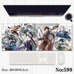 80*30*0.3cm 2 Styles Genshin Impact Cartoon Anime Mouse Pad