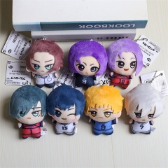 10CM 14 Styles Blue Lock Anime Plush Toy Doll Keychain Pendant
